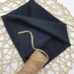 Komin prążkowany zakręcony dziecięcy czarny