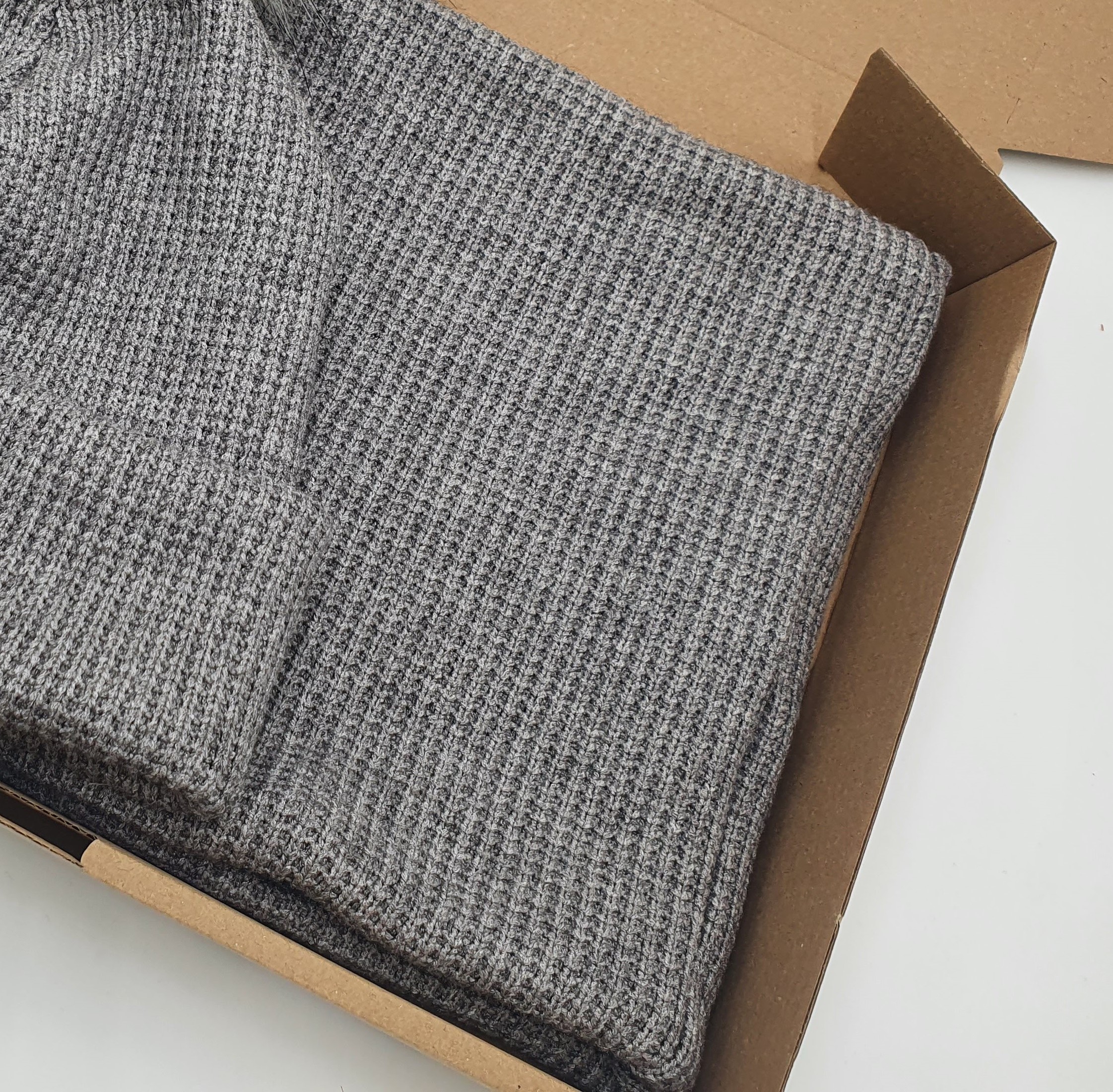 Komin zimowy dziecięcy szary