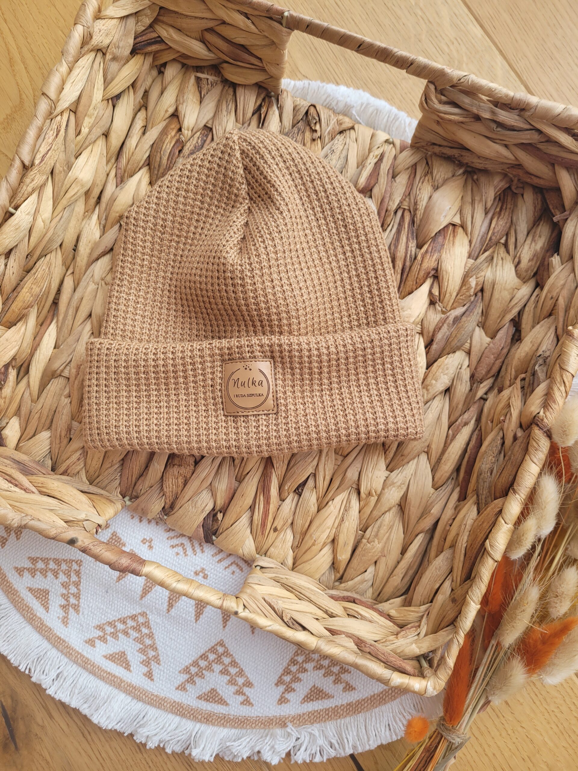 Czapka zimowa karmel