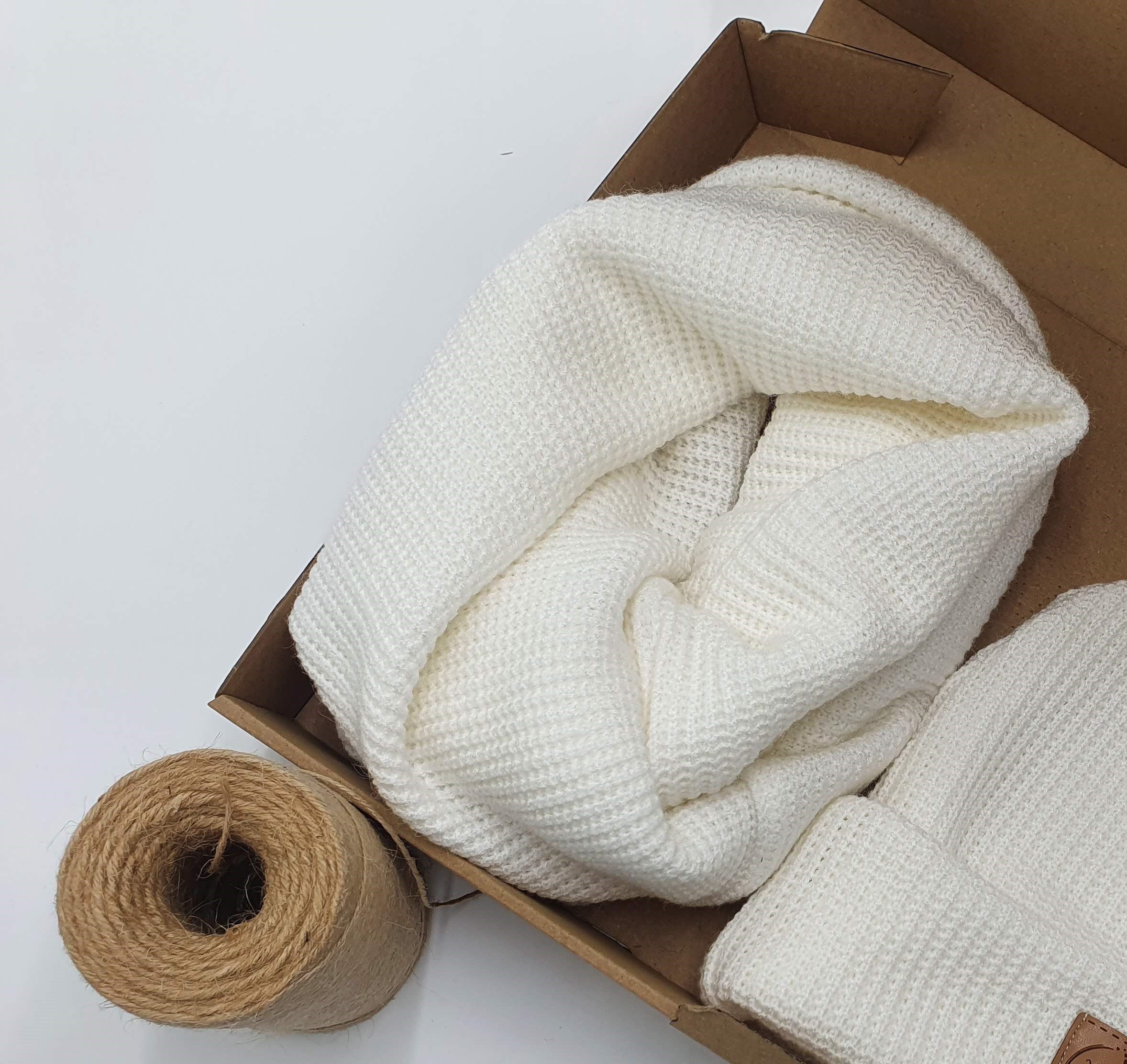 Komin zimowy dziecięcy ecru