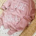 Bluza i legginsy brudny róż