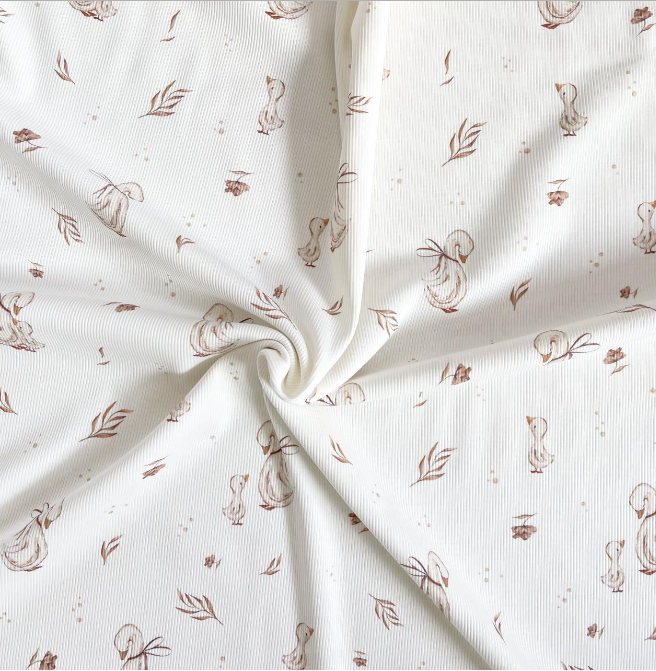 Dzianina prążkowana mama gąska