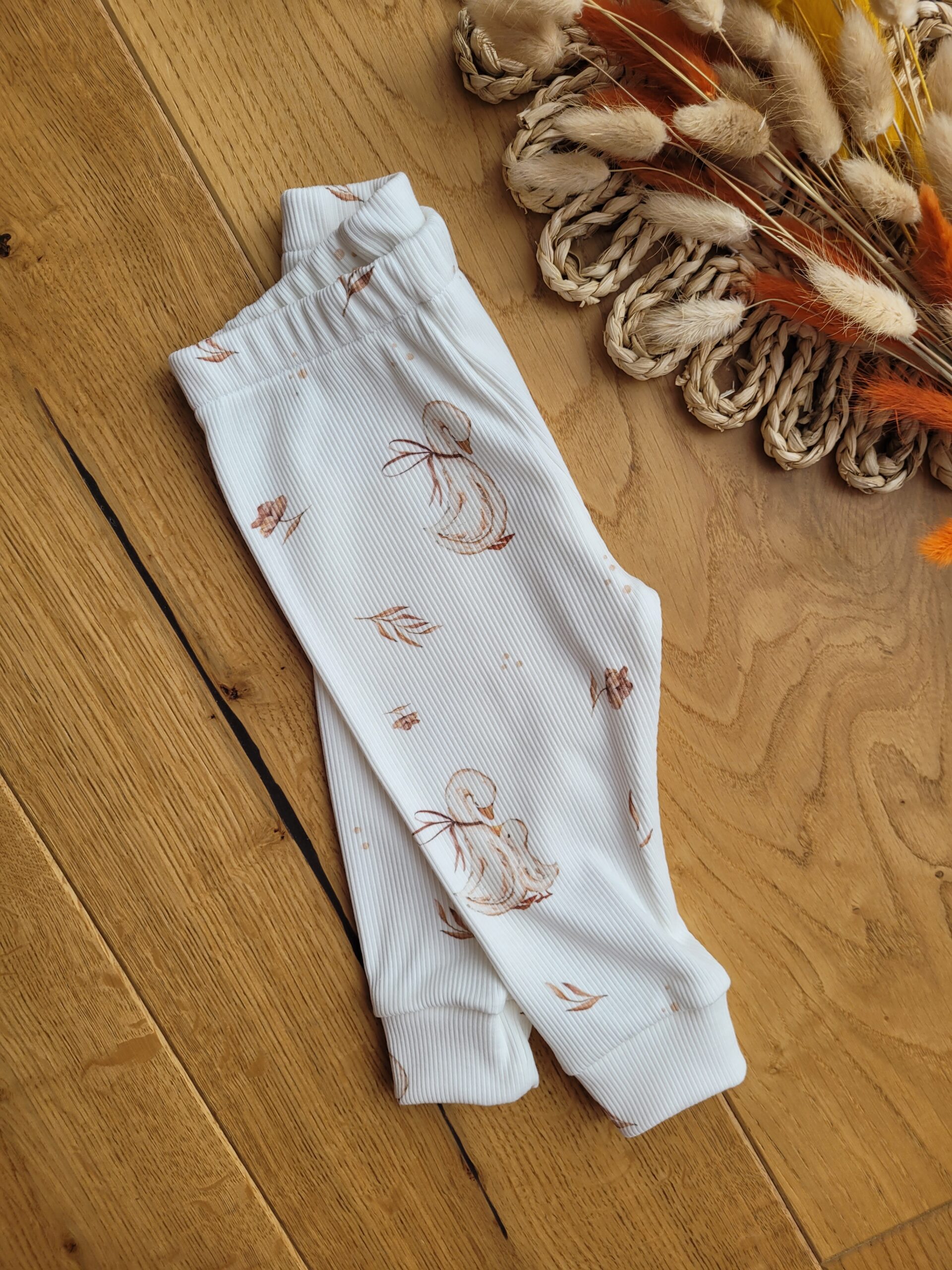 Legginsy prążkowana dziecięce mama gąska