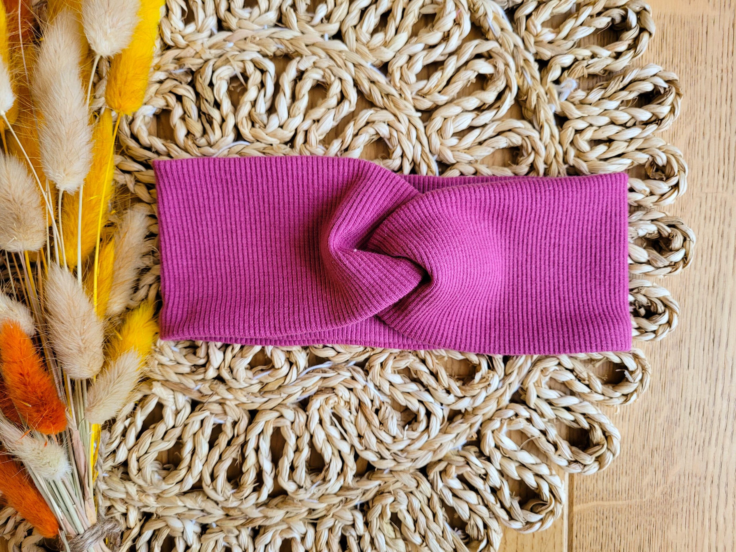 Opaska prążkowana dla dziewczynki przeplatana - kolory - obrazek 17