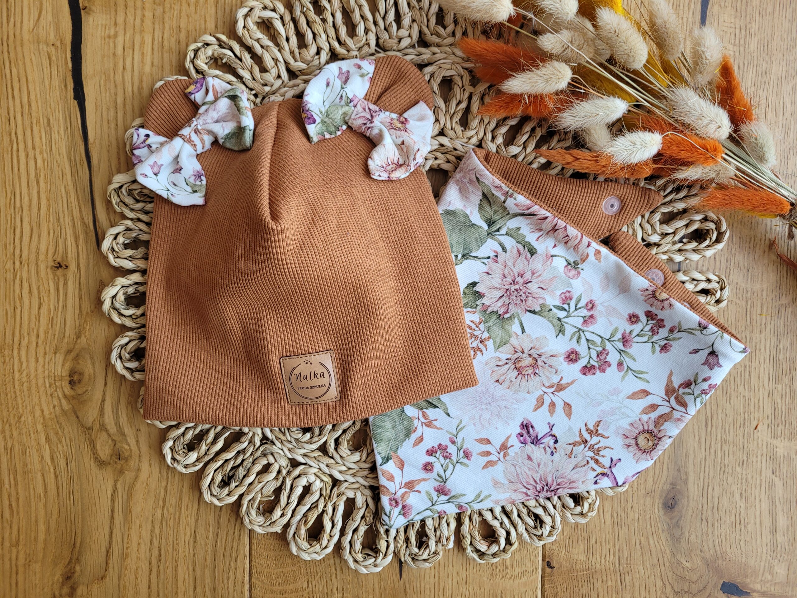 Komplet dla dziewczynki Dalie cynamon