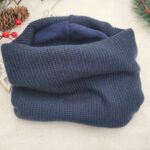 Komin zimowy granatowy