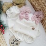 Czapki zimowe dla dziewczynki ecru