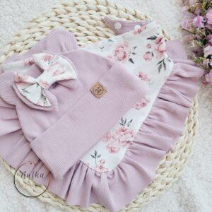 Komplet dla dziewczynki Peony pastelowy róż