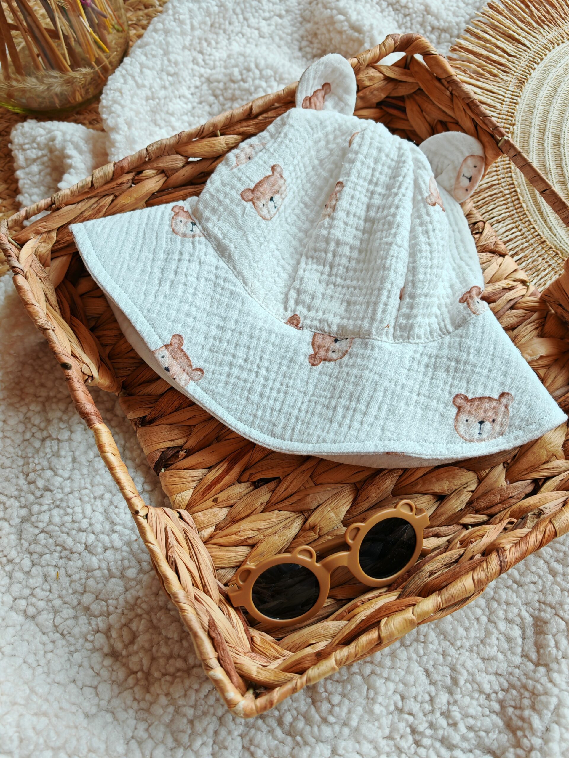 Kapelusz uszka Misie