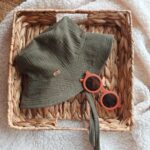 Kapelusz muślinowy dla chłopca khaki