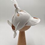 Wiązana chustka muślinowa dla chłopca Misie i łapki