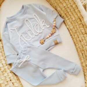 Legginsy prążkowane dla dziecka Baby Blue