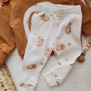 Legginsy prążkowane dziecięce Sweet Bunny