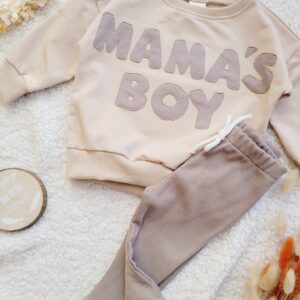 Legginsy prążkowane dla dziecka Cappucino